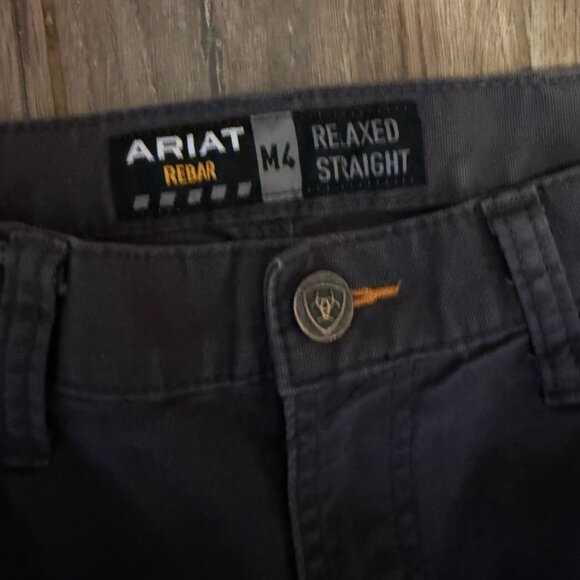 Ariat Rebar M4 Relaxed Straight Pant Jeans - Picture 2 of 4